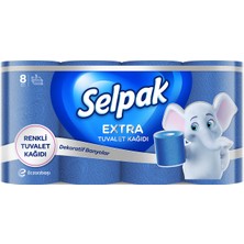 Selpak Extra Renkli Tuvalet Kağıdı 8'li