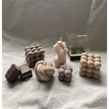 Arıca Pazarlama Dörtlü Set Silikon Kalıp Venüs Kadın,büyük-Mini Bubble ve Düğüm