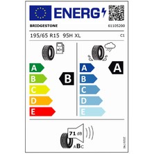 Bridgestone 195/65R15 Turanza T005 95H Xl Yaz Lastiği (Üretim Yılı: 2024)