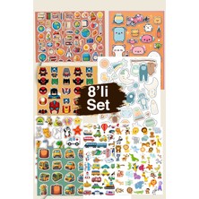 Liyacraft 8 Sayfa Çocuk Sticker Set-Planner Ajanda Bullet Journal Için Uygun Set