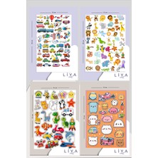 Liyacraft 8 Sayfa Çocuk Sticker Set-Planner Ajanda Bullet Journal Için Uygun Set