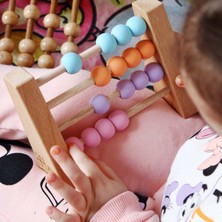 Alg Doğal Sağlıklı Ahşap Abaküs Oyuncak, Montessori Toys, Çocuk ve Odası Ahşap DEKOR-5009