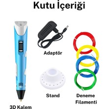 egc Teknoloji 3D Kalem Yazıcı - Mavi - Filament Hediyeli