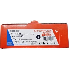 Interflex V115 60 Kum Fiber Disk Zımpara | Hızlı ve Etkili Zımparalama Deneyimi | 10 Adet