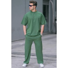 Yakamel Erkek Oversize Pijama Takımı