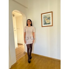 Nam Chic Gold Cep Detaylı Elbise