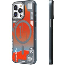 YoungKit iPhone 15 Pro Max Uyumlu Kılıf Sıvı Akışkanlı Magsafe Özellikli Youngkit Galaxy Serisi Kapak Yeşil