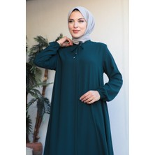 Kadeem Giyim Yarım Mevlana  Petek Krep Yazlık Ferace