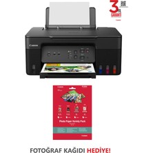 Canon Pixma G3430 Wi-Fi + Tarayıcı + Fotokopi Renkli Çok Fonksiyonlu Tanklı Mürekkep Püskürtmeli Yazıcı+Photopaper Variety Pack