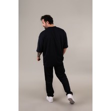 Yakamel Erkek Tshirt Oversize Pijama Takımı