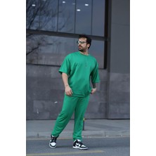 Yakamel Erkek T-Shirt Ve Pijama Altı Takım