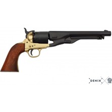 Denix Koleksiyon Grubu-Amerıcan Cıvıl War Army Revolver, Usa 1860-JDNX1007-L– Dekoratif Obje ve Koleksiyonluk Model