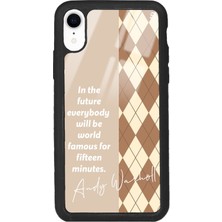 Spoyi Apple iPhone Xr Andy Ekose Tasarımlı Glossy Telefon Kılıfı