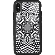 Spoyi Apple iPhone x - Xs Triptrance Plaid Tasarımlı Glossy Telefon Kılıfı