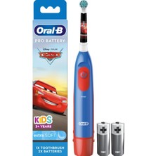 Oral-B Stages Power Çocuklar İçin Pilli Diş Fırçası, Cars Temalı