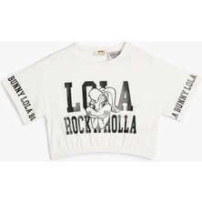 Koton Crop Lola Bunny Tişört Lisanslı Beli Lastikli