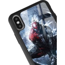 Spoyi Apple iPhone x - Xs Uyumlu Spiderman Tasarımlı Glossy Telefon Kılıfı