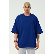 Yakamel Erkek Oversize Pamuklu T-Shirt