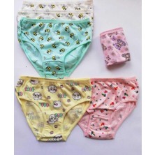 Kota 3402 Kız Çocuk Renkli Desenli Slip Külot 6 Adet