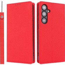 Cool-M Samsung Galaxy S24 Inek Deri Cüzdan Telefon Standı Telefon Kılıfı (Yurt Dışından)