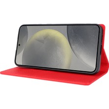 Cool-M Samsung Galaxy S24 Inek Deri Cüzdan Telefon Standı Telefon Kılıfı (Yurt Dışından)