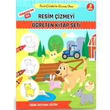 Enine Boyuna Eğitim Resim Çizmeyi Öğreten Kitap Seti 3'lü