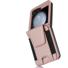 Cool-M Samsung Galaxy Z Flip5 5g Crossbody Tutucu Deri Telefon Kılıfı (Yurt Dışından)