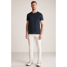 Hemington Bisiklet Yaka Lacivert Basic T-Shirt
