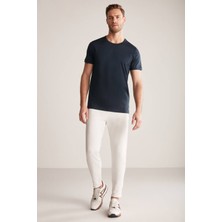 Hemington Bisiklet Yaka Lacivert Basic T-Shirt