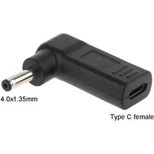 Pergyi Dc Güç Adaptörü USB Tip C Dişi 4.0X1.35MM Erkek Fiş Jack Konnektör Dönüştürücü Asus Zenbook UX21A UX31A UX32A (Yurt Dışından)