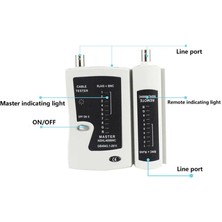 Pergyi Ağ Kablosu Test Cihazı YG468B Profesyonel RJ45+BNC Hızlı Doğru Test Telefon Kablosu Test Aracı (Yurt Dışından)