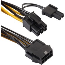 Pergyi 30CM Cpu 8pin'den Grafik Ekran Kartına Çift 8pin (6pin+2pin) Güç Kablosu (Yurt Dışından)