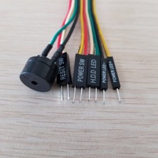 Pergyi Entegrasyon Ana Bilgisayar Hoparlörü / Sıfırlama ve Güç Anahtarı / HDD LED Jumper Hattı Düz Kablo Anakart Pc Dıy Için Q-Connector'ı Değiştirin (Yurt Dışından)