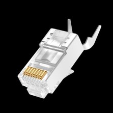 Pergyi 10 Adet Cat7 Metal Korumalı RJ45 Konnektörler Modüler Fiş Cat 7 8P8C Ağ Rj 45 Kablo Sıkma Ethernet Konektörü Lan (Yurt Dışından)