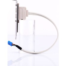Pergyi 2 Port USB 2.0 Ila 9 Pin Anakart Başlık Braketi Uzatma Kablosu Bilgisayar Arka Panel Braketi 9pin Sıcak Satış Adaptörü Yeni (Yurt Dışından)