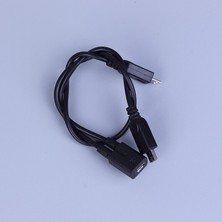 Pergyi Mikro USB 2.0 Splitter Y 1 Kadın 2 Erkek Veri Şarj Kablosu Uzatma Kablosu Telefon Için Yüksek Kaliteli Veri Kablosu 1 Adet (Yurt Dışından)