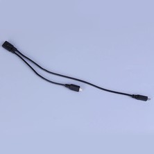 Pergyi Mikro USB 2.0 Splitter Y 1 Kadın 2 Erkek Veri Şarj Kablosu Uzatma Kablosu Telefon Için Yüksek Kaliteli Veri Kablosu 1 Adet (Yurt Dışından)