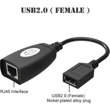 Pergyi USB 2.0 - Ethernet RJ45 Uzatma Genişletici Adaptör Kablosu 164 Ft'ye Kadar Bağlantı Cat5 Lan Kablosu (Yurt Dışından)