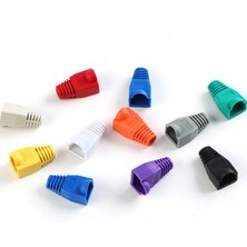 Pergyi 20 Adet Karışık Renkli CAT5E Cat6 RJ45 Ethernet Ağ Kablosu Gerginlik Giderici Çizmeler Kablo Konektörü Fiş Kapağı (Yurt Dışından)