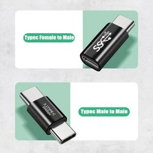 Pergyi USB 3.1 Tip C Adaptör Dirsek Dönüştürücü USB C Şarj Veri Sync Uzatma Usbc Dişi Pc Dizüstü Tablet Için Erkek Typec Konnektör (Yurt Dışından)