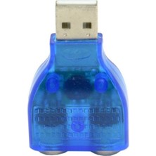 Pergyi Oullx USB Erkek Çift Ps2 Dişi Kablo Adaptörü Dönüştürücü USB Iki Ps2 Klavye Fare Için Kullanın (Yurt Dışından)