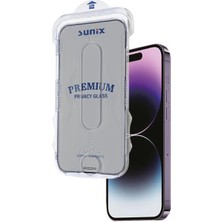 Sunix iPhone 13 / 13 Pro Ile Uyumlu Kolay Uygulama Aparatlı Premium Hayalet Ekran Koruyucu Cam