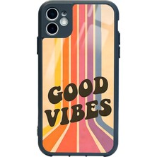 Spoyi Apple iPhone 11 Good Vibes Tasarımlı Glossy Telefon Kılıfı