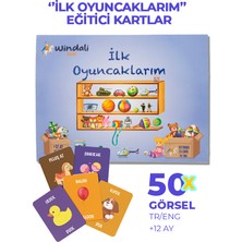 Ilk Oyuncaklarım Eğitici Kartlar Ilk 50 Oyuncak Kartları Zeka Hafıza Gelişim Kart Seti