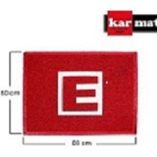 Karmat E Logolu Paspas, Eczane Kapı Önü Paspası, Paspas, 60*80