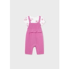 Mayoral Kız Bebek Gömlek Takım - Mayoral - Pembe - 12-Ay