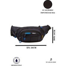 Tuldar Unisex Siyah Kumaş Usb Kulaklık Çıkışlı Crossbody Çapraz Omuz Göğüs Ve Bel Çantası tul360