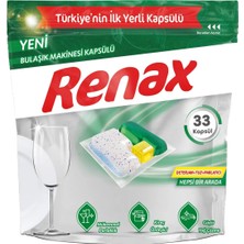 Renax Bulaşık Makinesi Kapsülü Hepsi Bir Arada 33'lü x 3 Adet (99 Kapsül)