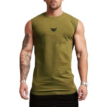 Genius Store Erkek Nem Emici Hızlı Kuruma Atletik Teknik Performans Sporcu Sıfır Kol T-Shirt Mg-Atlet