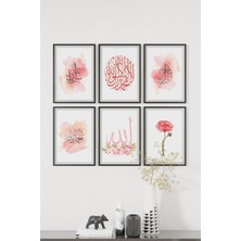 Artavessa 6 Parça Çerçeve Görünümlü Mdf Tablo Seti
